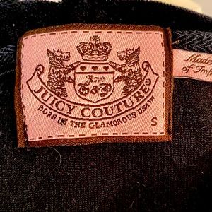 Juicy Couture Black Hooded Zip Track Jacket